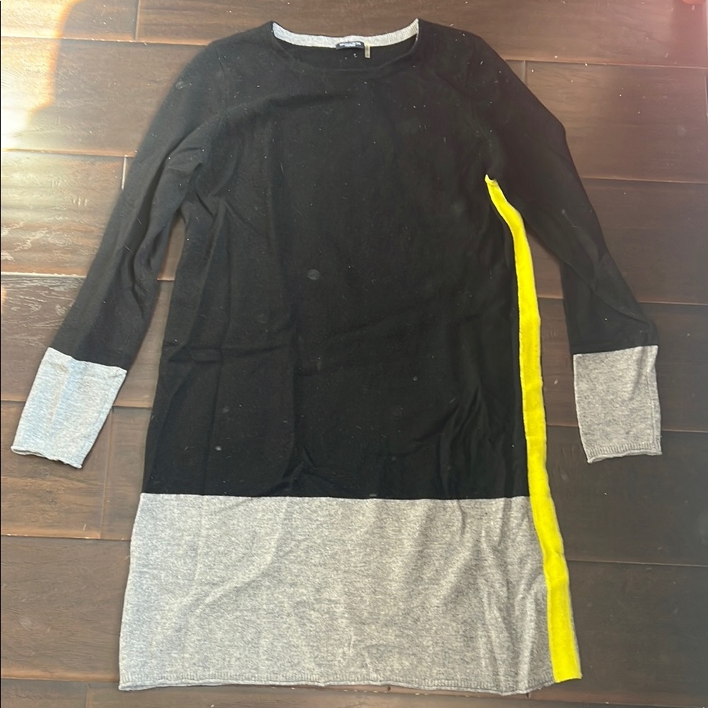 Magaschoni Cashmere Black Sweater Dress, size M